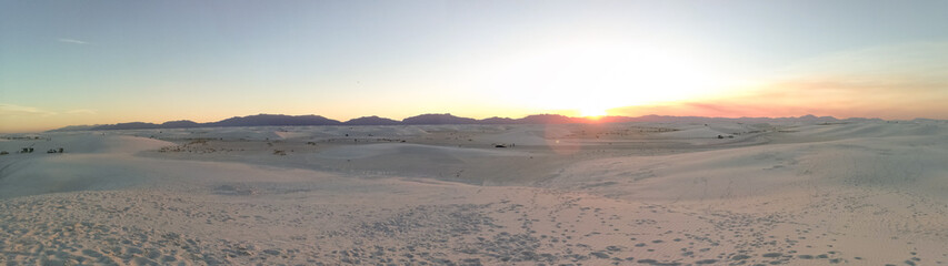Fototapeta na wymiar White Sands Panorama