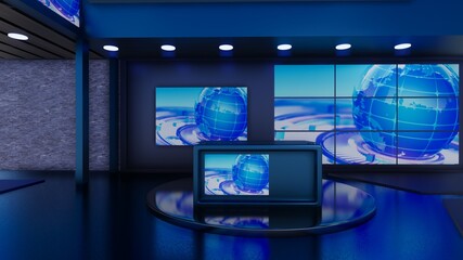 3D Virtual TV Studio News