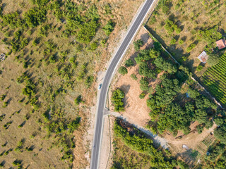 Aerial view of Petrich valley,  Bulgaria