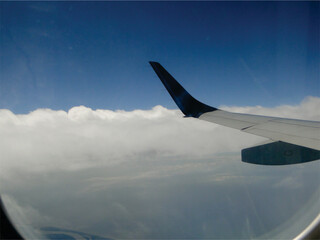 view from airplane window