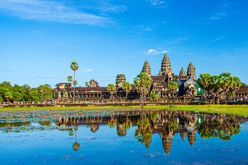 Angkor Wat complex in daylight
