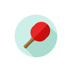 Flat design Ping Pong Paddle