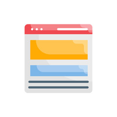 Ux Design flat icon. EPS 10 file