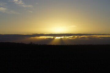 Sonne durch die Wolken