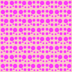 Four circle tile with random seamless repeat pattern background
