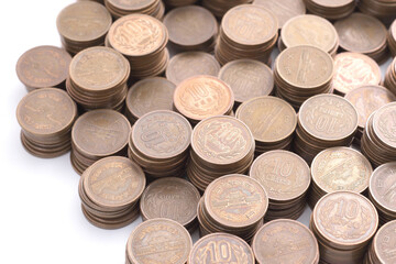 10円玉の集合写真