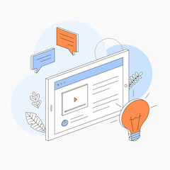 Vector illustration about social media.