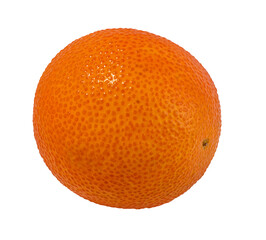 Fresh mandarin orange isolated on white background with clipping path