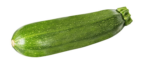 Fresh zucchini isolated on white background with clipping path