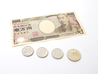 日本円の紙幣　一万円札　