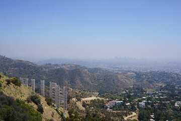 View of Los Angeles from the Hollywood Sign