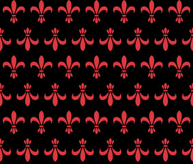 Fleur De Lis Seamless Repeat Pattern Background