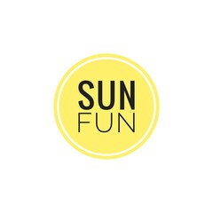 ''Sun Fun'',  vacations design for travel agency web design/development/app design/development/design to print on summer/beach products