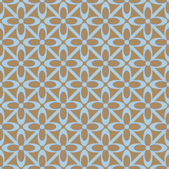 Flower Line Seamless Repeat Pattern Background