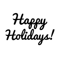 ''Happy holidays!'' design
