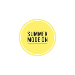 ''Summer mode on'' button