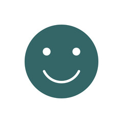 Smiley colored icon. Happy, success, satisfaction face symbol.