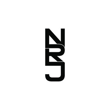 nrj letter original monogram logo design