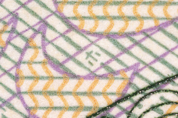1万円札の隠し文字「ニホン」（おもて面）　マイクロ文字　日本円の紙幣