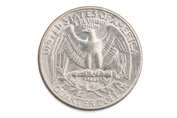 アメリカ合衆国（USA）の貨幣　25セント硬貨-クオータードル