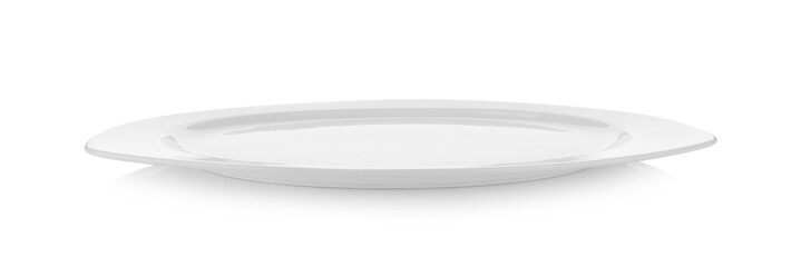 modern ceramic white plate on white