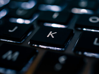 close up of keyboard