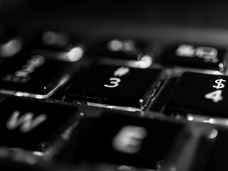 close up of a keyboard