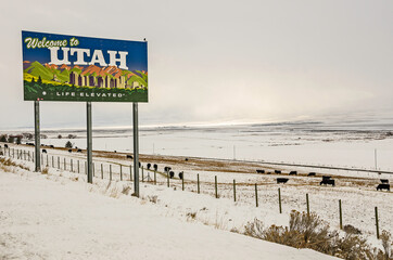 Utah Welcome Sign