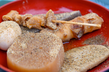 静岡おでん・魚粉。