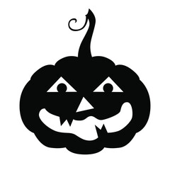 Vector illustrations of Halloween horror pumpkin icon