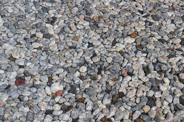 Stone river in clearwater texture background, Close up surface of rock
