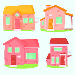 house icon illustration flat design