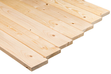 Common board. White Pine Unfinished Solid Pattern Board. Real natural wood photography backdrop. White isolated background.