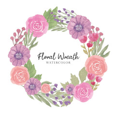 Floral Wreath Watercolor