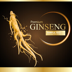 Ginseng Premium Vector 