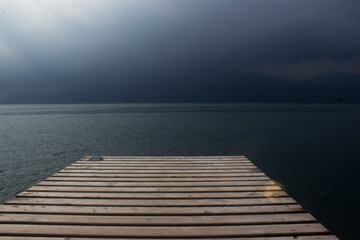 Obraz premium pier on the lake