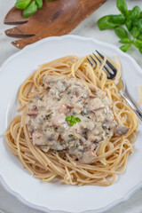 pasta with chestnuts