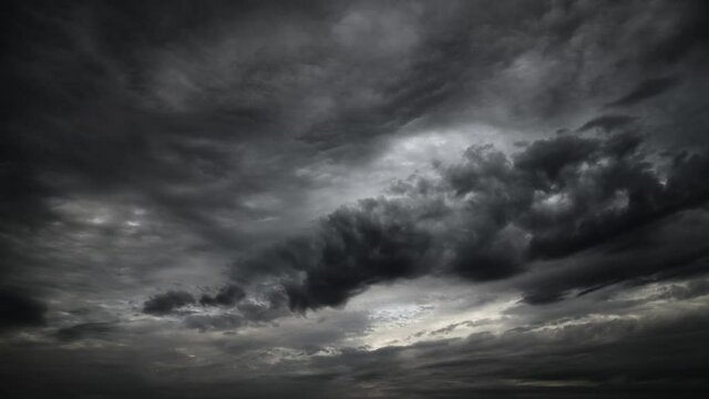 time lapse of a dark dramatic stormy sky