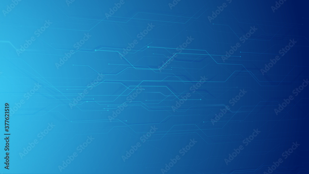 Poster abstract futuristic electronic circuit connection technology background. high tech computer with sci