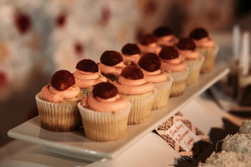 Pastries on Dining Table Display
