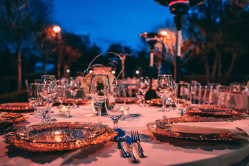 Flowers Centerpiece on Dining Table