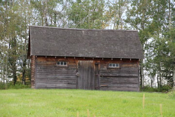 Fototapeta premium Old House, Ukrainian Cultural Heritage Village, Alberta