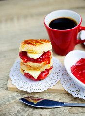 Scones Traditional English for coffee drink backgrounds