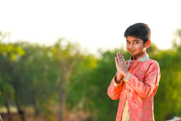 Cute indian Child on traditional Wear