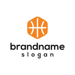 basketball logo design vector