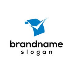 Paper tic logo design vector