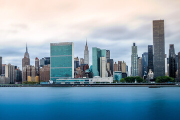 Fototapeta na wymiar NEW YORK MANHATTAN .ONU.CHRYSLER BUILDING.EMPIRE STATE BUILDING
