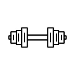 dumbbells Barbell, fitness, gym icon   with outline style vector for your web design, logo, UI. illustration.
