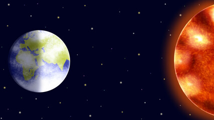 太陽と地球