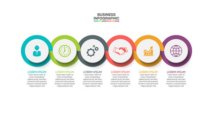 Business data visualization. timeline infographic icons designed for abstract background template milestone element modern diagram process technology digital marketing data presentation chart Vector
